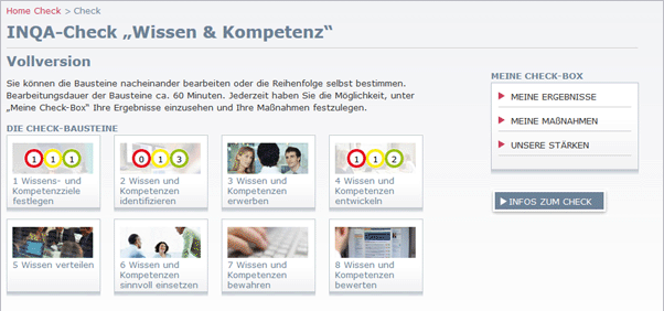 Wie kann ich mit dem Check arbeiten?